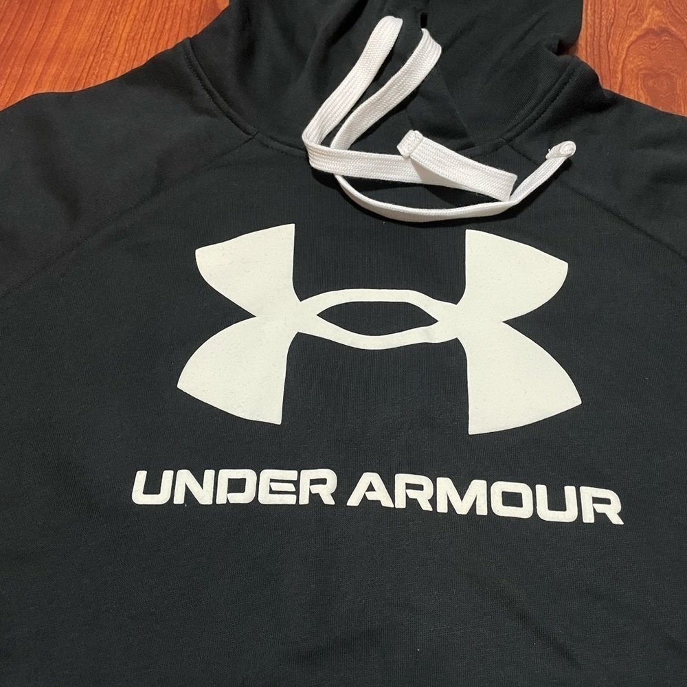 Women Under Armour Rival Fleece Logo Hoodie Sweater Medium - Picture 2 of 9